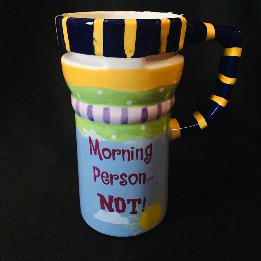 UNIQUE MUG ‘MORNING PERSON ‘NOT’ COFFEE MUG TRAVEL’